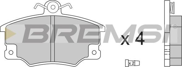 Bremsi BP2268 - Brake Pad Set, disc brake www.autospares.lv