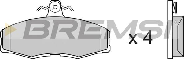 Bremsi BP2208 - Brake Pad Set, disc brake www.autospares.lv