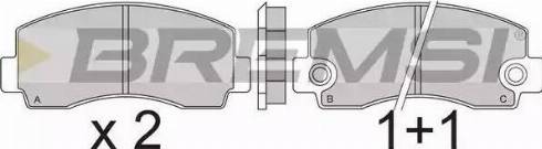 Bremsi BP2215 - Bremžu uzliku kompl., Disku bremzes www.autospares.lv