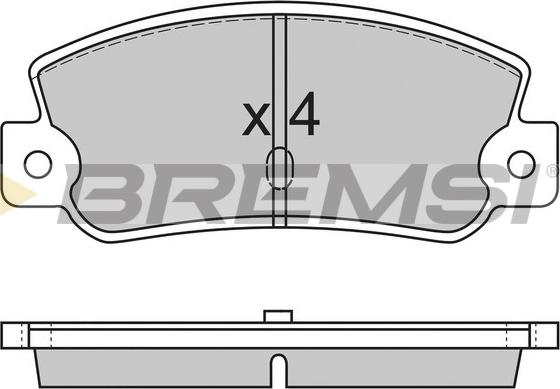 Bremsi BP2212 - Bremžu uzliku kompl., Disku bremzes autospares.lv