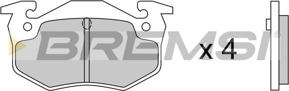 Bremsi BP2217 - Brake Pad Set, disc brake www.autospares.lv