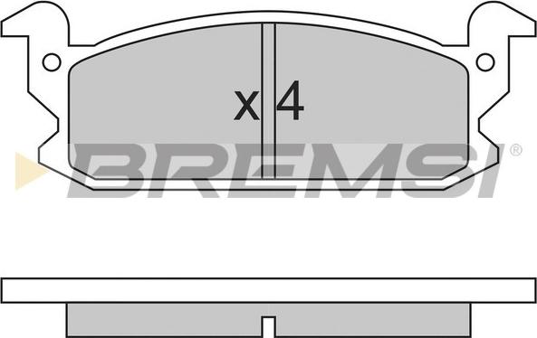 Bremsi BP2280 - Bremžu uzliku kompl., Disku bremzes www.autospares.lv