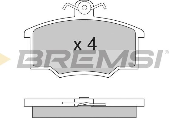 Bremsi BP2281 - Тормозные колодки, дисковые, комплект www.autospares.lv