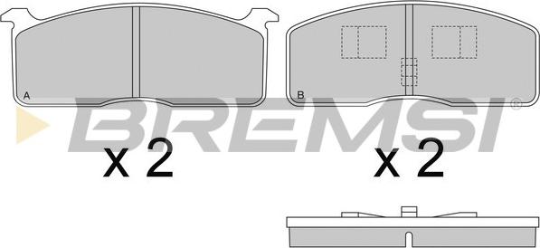 Bremsi BP2239 - Bremžu uzliku kompl., Disku bremzes www.autospares.lv