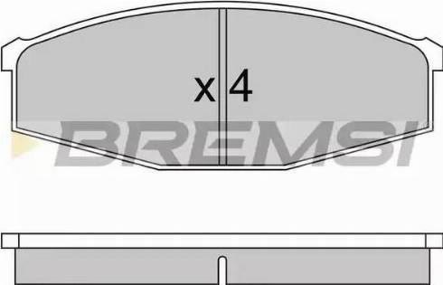 Bremsi BP2234 - Bremžu uzliku kompl., Disku bremzes www.autospares.lv