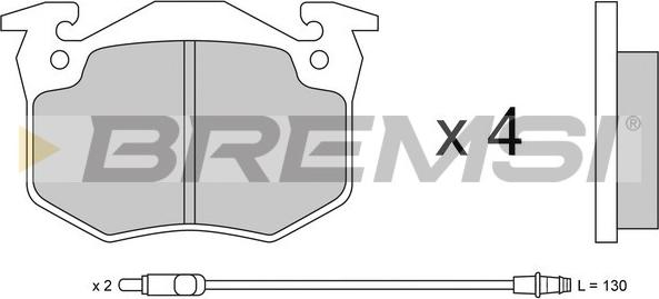 Bremsi BP2230 - Bremžu uzliku kompl., Disku bremzes autospares.lv