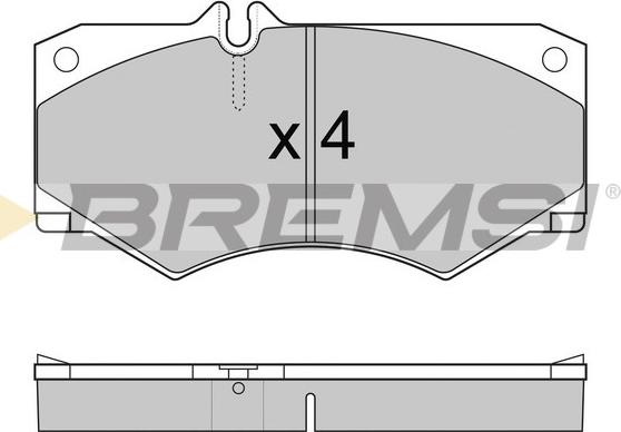 Bremsi BP2238 - Bremžu uzliku kompl., Disku bremzes www.autospares.lv