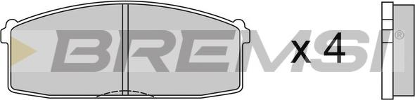 Bremsi BP2237 - Brake Pad Set, disc brake www.autospares.lv