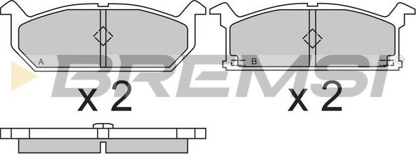 Bremsi BP2279 - Brake Pad Set, disc brake www.autospares.lv