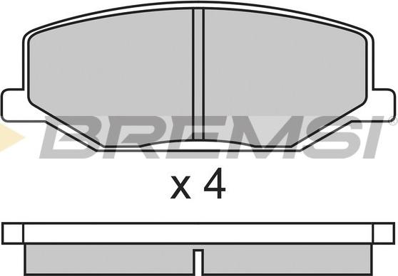 Bremsi BP2278 - Brake Pad Set, disc brake www.autospares.lv