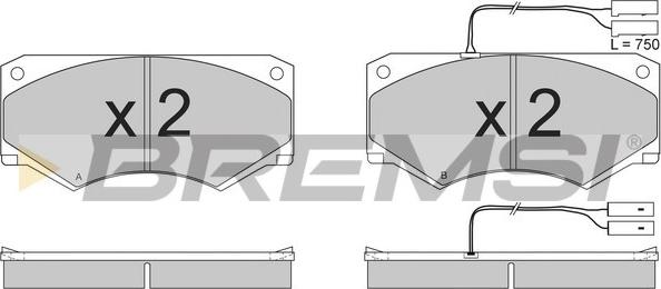 Bremsi BP2769 - Bremžu uzliku kompl., Disku bremzes autospares.lv