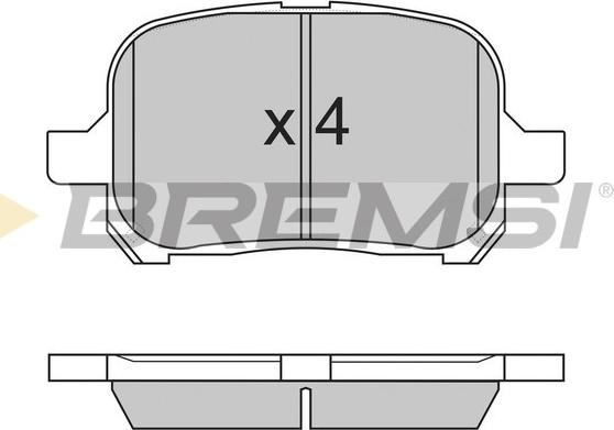 Bremsi BP2761 - Bremžu uzliku kompl., Disku bremzes autospares.lv