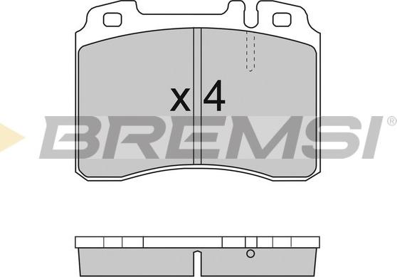 Bremsi BP2709 - Bremžu uzliku kompl., Disku bremzes autospares.lv