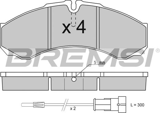 Bremsi BP2706 - Brake Pad Set, disc brake www.autospares.lv