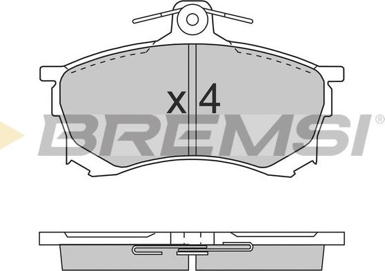 Bremsi BP2700 - Bremžu uzliku kompl., Disku bremzes www.autospares.lv