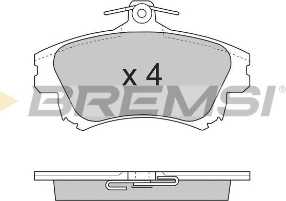 Bremsi BP2703 - Brake Pad Set, disc brake www.autospares.lv