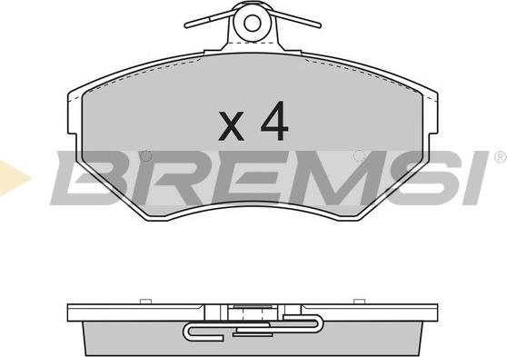 Bremsi BP2730 - Bremžu uzliku kompl., Disku bremzes autospares.lv