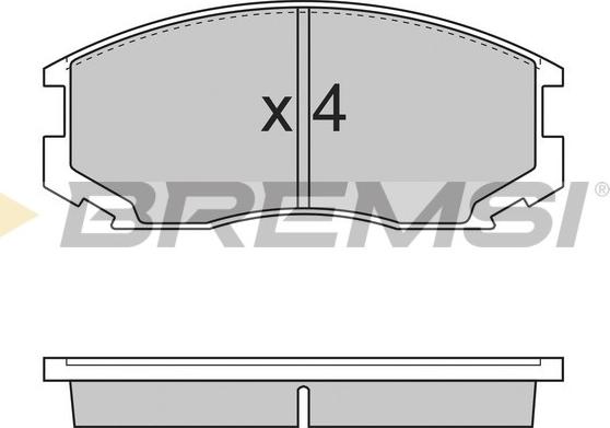 Bremsi BP2732 - Bremžu uzliku kompl., Disku bremzes autospares.lv