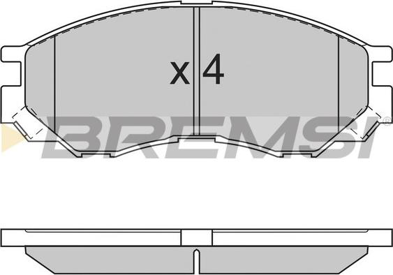 Bremsi BP2775 - Brake Pad Set, disc brake www.autospares.lv