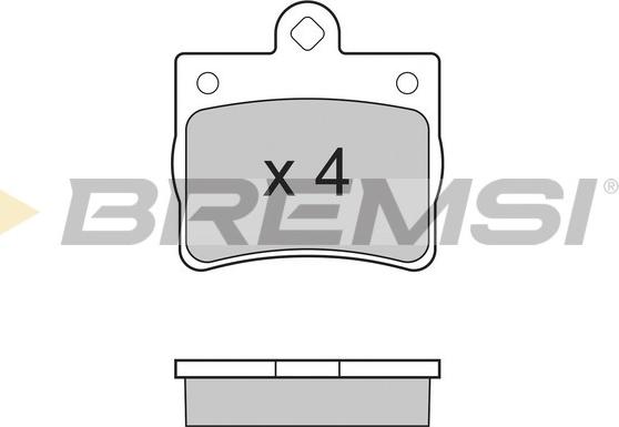 Bremsi BP2771 - Тормозные колодки, дисковые, комплект www.autospares.lv