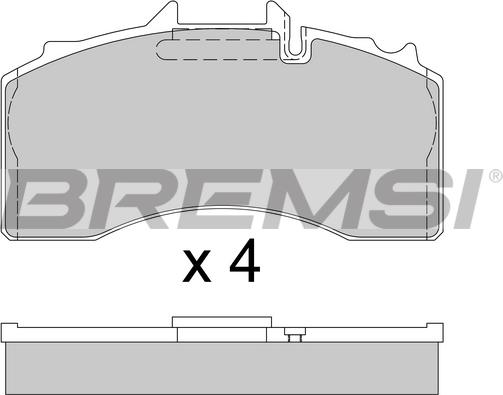 Bremsi BP7340 - Brake Pad Set, disc brake www.autospares.lv