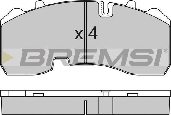 Bremsi BP7315 - Brake Pad Set, disc brake www.autospares.lv