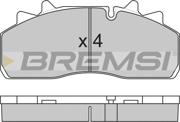 Bremsi BP7318 - Bremžu uzliku kompl., Disku bremzes www.autospares.lv