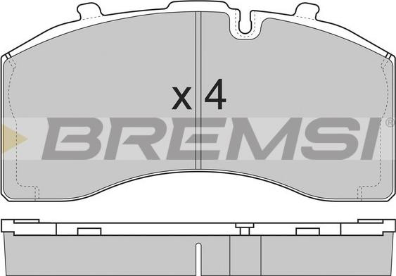 Bremsi BP7330 - Bremžu uzliku kompl., Disku bremzes www.autospares.lv