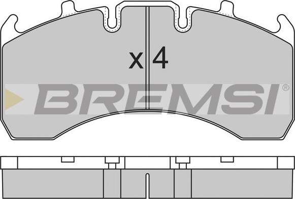 Bremsi BP7323 - Bremžu uzliku kompl., Disku bremzes www.autospares.lv