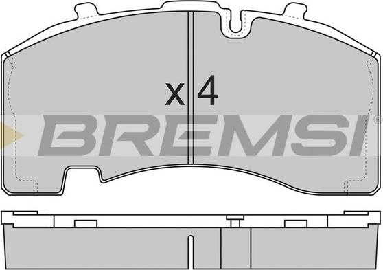 Bremsi BP7322 - Bremžu uzliku kompl., Disku bremzes www.autospares.lv