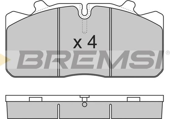 Bremsi BP7285 - Brake Pad Set, disc brake www.autospares.lv