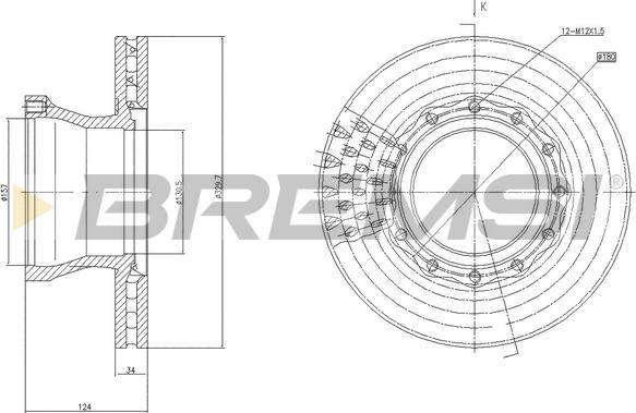 Bremsi CD5148V - Bremžu diski autospares.lv