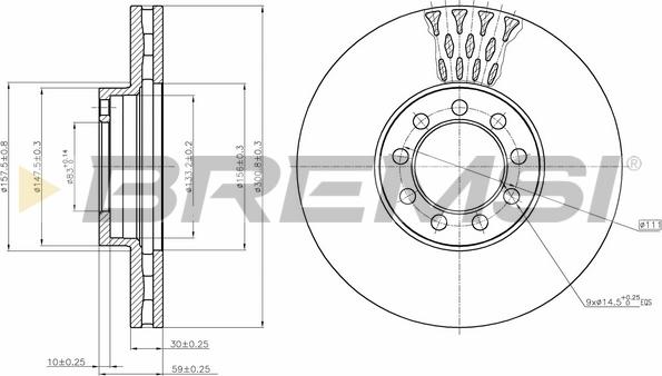 Bremsi CD5329V - Bremžu diski www.autospares.lv