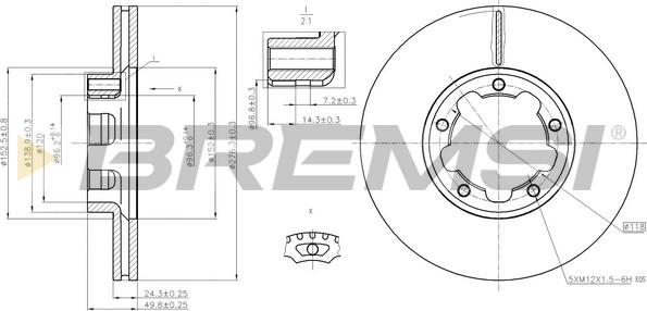 Bremsi CD5261V - Bremžu diski autospares.lv