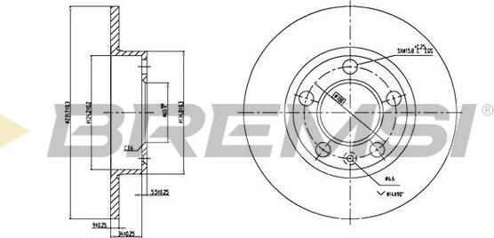 Bremsi CD6929S - Bremžu diski www.autospares.lv