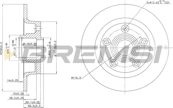 Bremsi CD6456S - Bremžu diski www.autospares.lv