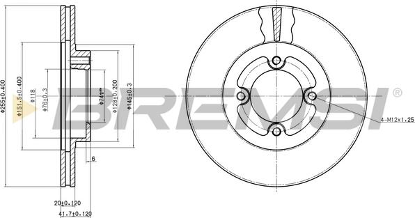 Bremsi CD6415V - Bremžu diski autospares.lv