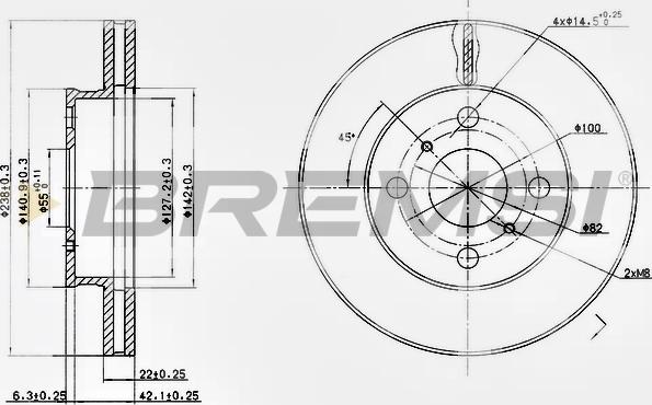 Bremsi CD6413V - Bremžu diski autospares.lv