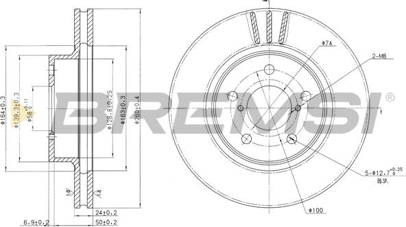 Bremsi CD6485V - Bremžu diski autospares.lv