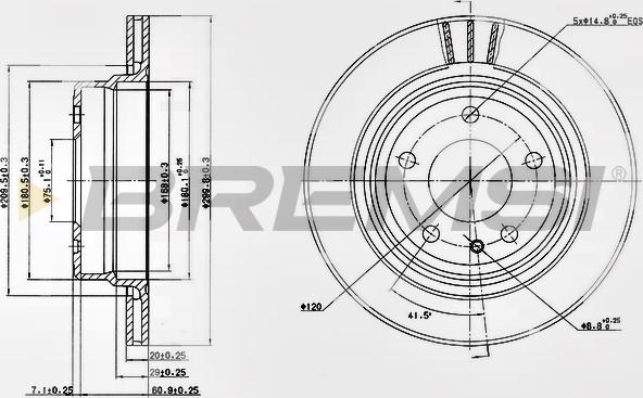 Bremsi CD6520V - Bremžu diski autospares.lv