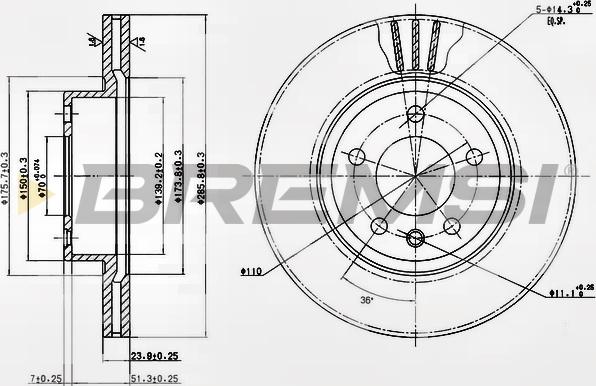 Bremsi CD6697V - Bremžu diski autospares.lv