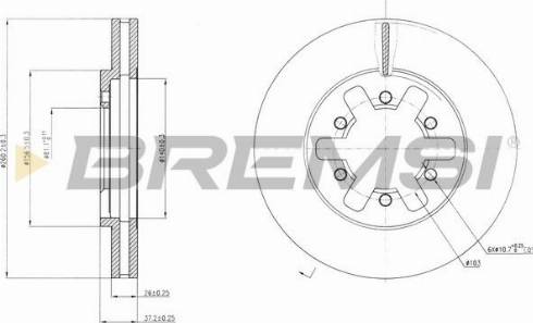 Bremsi CD6601V - Bremžu diski autospares.lv