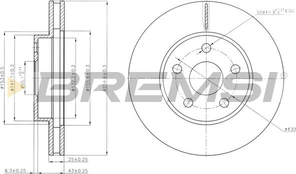 Bremsi CD6620V - Bremžu diski www.autospares.lv