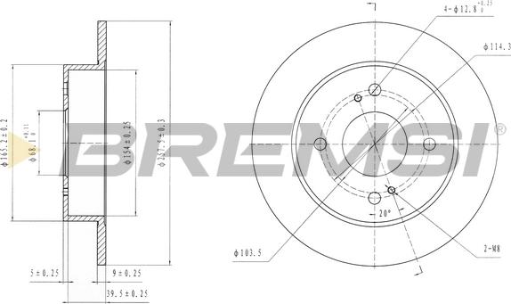 Bremsi CD6674S - Bremžu diski www.autospares.lv