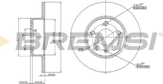 Bremsi CD6067S - Bremžu diski www.autospares.lv