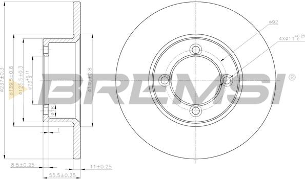 Bremsi CD6001S - Bremžu diski autospares.lv