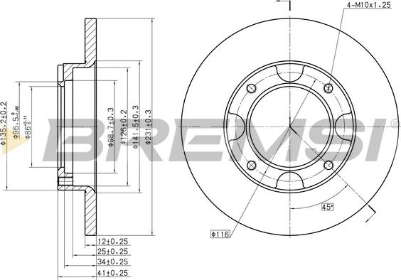 Bremsi CD6087S - Bremžu diski www.autospares.lv