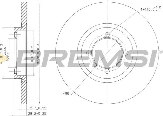 Bremsi CD6115S - Bremžu diski autospares.lv