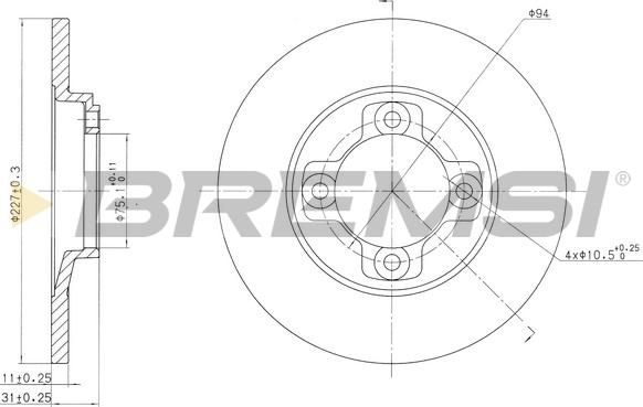 Bremsi CD6113S - Bremžu diski autospares.lv