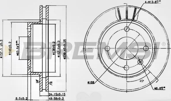 Bremsi CD6183V - Bremžu diski autospares.lv